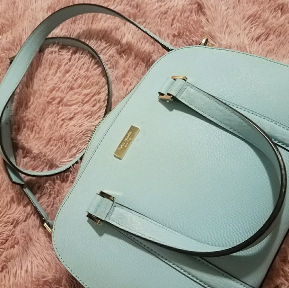 robin egg blue purse